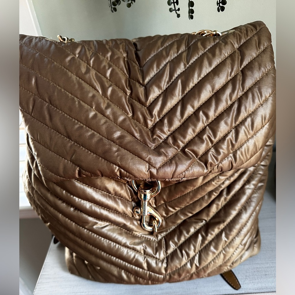 Rebecca Minkoff Edie Nylon Backpack in “Military” Green – Impeccable Condition
